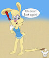 Fem Fall-Apart Rabbit at the Beach by KendraEevee
