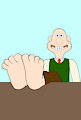 Wallace's feet on the table by TheFurryTree
