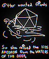 Slide that would show in the opening cutscene of a cool indie game