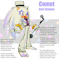Comet the Hedgehog (Anti-Shadow) by MidnightMuser