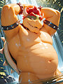 Bowser Bathing by mattyboi1998