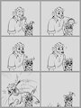 Fixing Gami's Hair by CanisFidelis