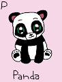 Panda in AngesSZ's Animal Alphabet Cards