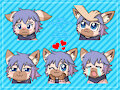 [Commission] Dahlia Telegram Sticker Pack by Veemonsito