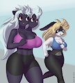 Felicia & Ruby jogging by Mr-Shin by UnusualUnity