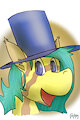 Top Hat pony portrait by Gashren