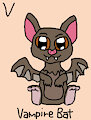Vampire Bat in AngesSZ's Animal Alphabet Cards