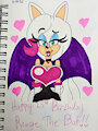 Happy 25th Birthday Rouge The Bat!! by JurassicWorldGirl