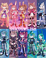 Sonic Adoptables ONLY for 25$!!! by KarminDey