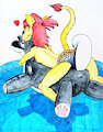 Summer pool fun time by Balloonbouncer