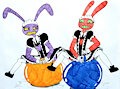 Bouncy rabbits by Balloonbouncer