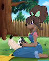 Goofy and Lily (art-trade) by SimulatorFantastic90