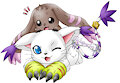 Lopmon and Gatomon by DashingBlitz