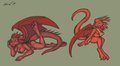 MtG Fanart - Anthro Broodmate Dragon by Shardshatter