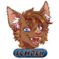 Echoen Conbadge - Shi's Looking At YOUR Conbadge! by Echoen