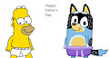 Happy Father's Day to Homer Simpson and Bandit Heeler