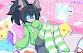 Rose being cute in there room