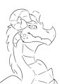 Dragon potrait by lillianisartist