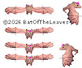 Rose the Fruit Bat Multiple Angles And Expressions by BatOfTheLeaves