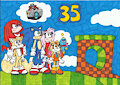 35 years of Sonic the Hedgehog by KatarinaTheCat18