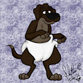 Just A Diaper Dog