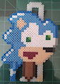 Melted Sonic Popsicle Perler by ryuuiaryuusei