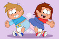 Franny and Jack in Diaper Bump