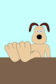 Gromit's paws on the table by TheFurryTree