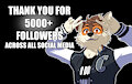 Thank You for over 5000 Followers! by AriesArtist