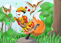 Dancing Bard Fox by fennekfuchs