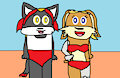 Millie and Belle Hanging Out At The Beach