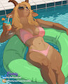 Chillin' @ the Pool by Evehly