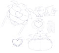 Rouge outfit design notes by Arakasa