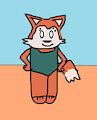 Candle Fox Trying On A Green One-Piece Swimsuit
