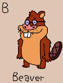 Grizzly Beaver (Cow and Chicken) in AngesSZ's Animal Alphabet Cards