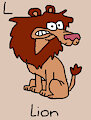 Lion (Cow and Chicken) in AngesSZ's Animal Alphabet Cards