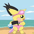 Sparkette at the beach by pichu90