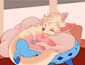 Yumi Fox Sleeping by Ayapup