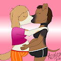 Pregnant Sapphic Dogs by FlamingAzalea