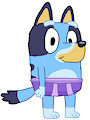 Bluey Heeler in her Purple Briefs
