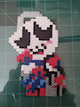 Anime School Girl Gangle Perler by ryuuiaryuusei