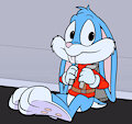 Buster Bunny waiting in a Jet Pack (Commission) by Tho6Who4e2000