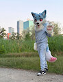 Fursuiting on my birthday :3 by AlexUmkaArt