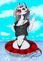Loona at the beach by Draftpan