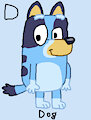 Bluey Heeler in AngesSZ's Animal Alphabet Cards by NickJrBunniesFan