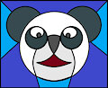 Stained-Glass Panda by zenoshikage
