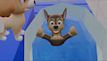 Chase's bath time (Blender Animation)