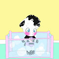 Mary is in time-out in the playpen by bibimaryla