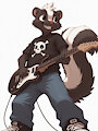 Punk Skunk by trickytherabbit