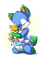 Solar Hugging Tails Plushie by SolarStarFox